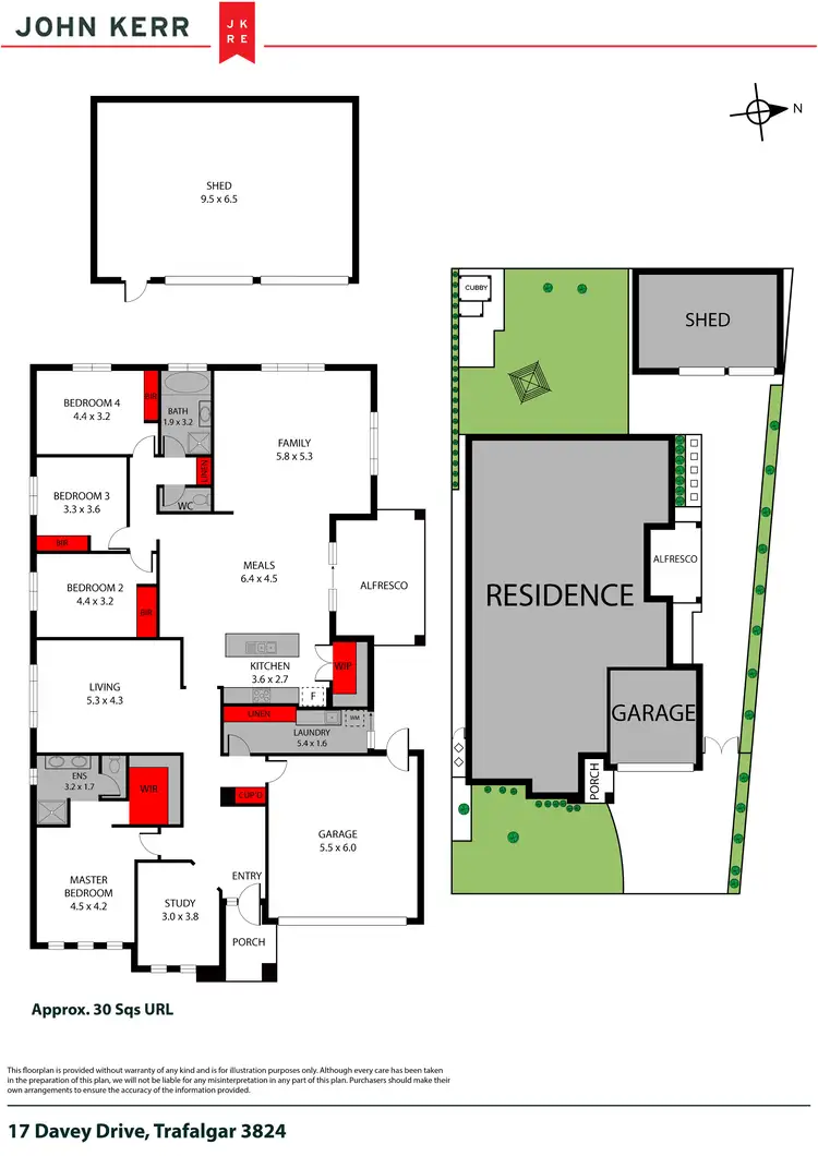 Floorplan of Homely house listing, 17 Davey Drive, Trafalgar VIC 3824