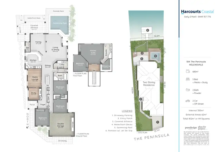 Floorplan of Homely house listing, 104 The Peninsula, Helensvale QLD 4212