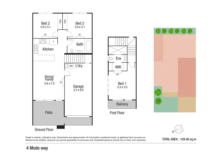 Floorplan of Homely townhouse listing, 4 Mode Way, Burdell QLD 4818