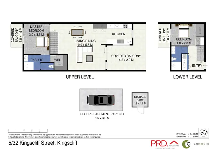 Floorplan of Homely townhouse listing, 5/32 Kingscliff Street, Kingscliff NSW 2487