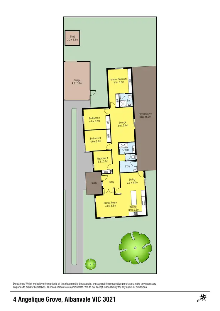 Floorplan of Homely house listing, 4 Angelique Grove, Albanvale VIC 3021