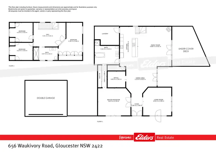 Floorplan of Homely rural property listing, 656 Waukivory Road, Gloucester NSW 2422