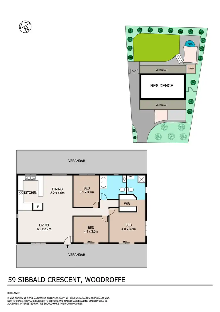 Floorplan of Homely house listing, 59 Sibbald Crescent, Woodroffe NT 830