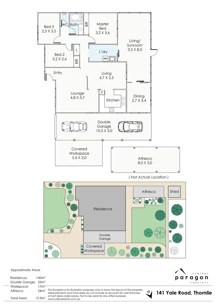 Floorplan of Homely house listing, 141 Yale Road, Thornlie WA 6108