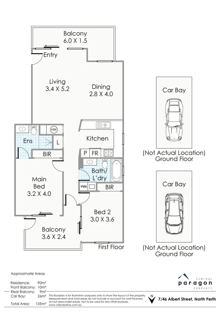 Floorplan of Homely apartment listing, 7/46-48 Albert Street, North Perth WA 6006