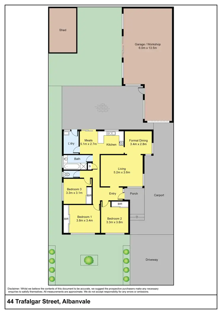 Floorplan of Homely house listing, 44 Trafalgar Street, Albanvale VIC 3021