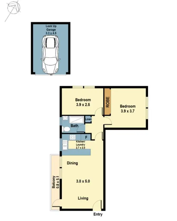 Floorplan of Homely unit listing, 6/52 Victoria Avenue, Penshurst NSW 2222
