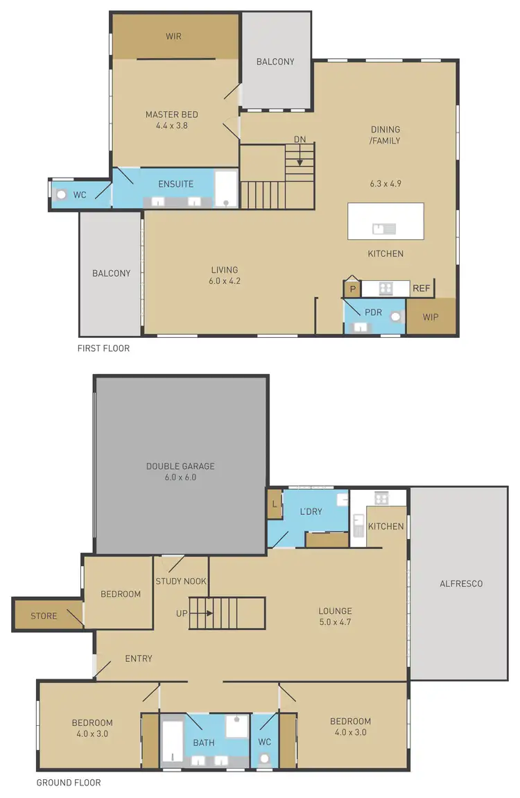 Floorplan of Homely house listing, 3 Lauriston Quay, Caroline Springs VIC 3023