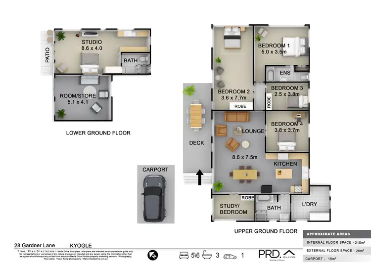 Floorplan of Homely house listing, 28 Gardner Lane, Kyogle NSW 2474