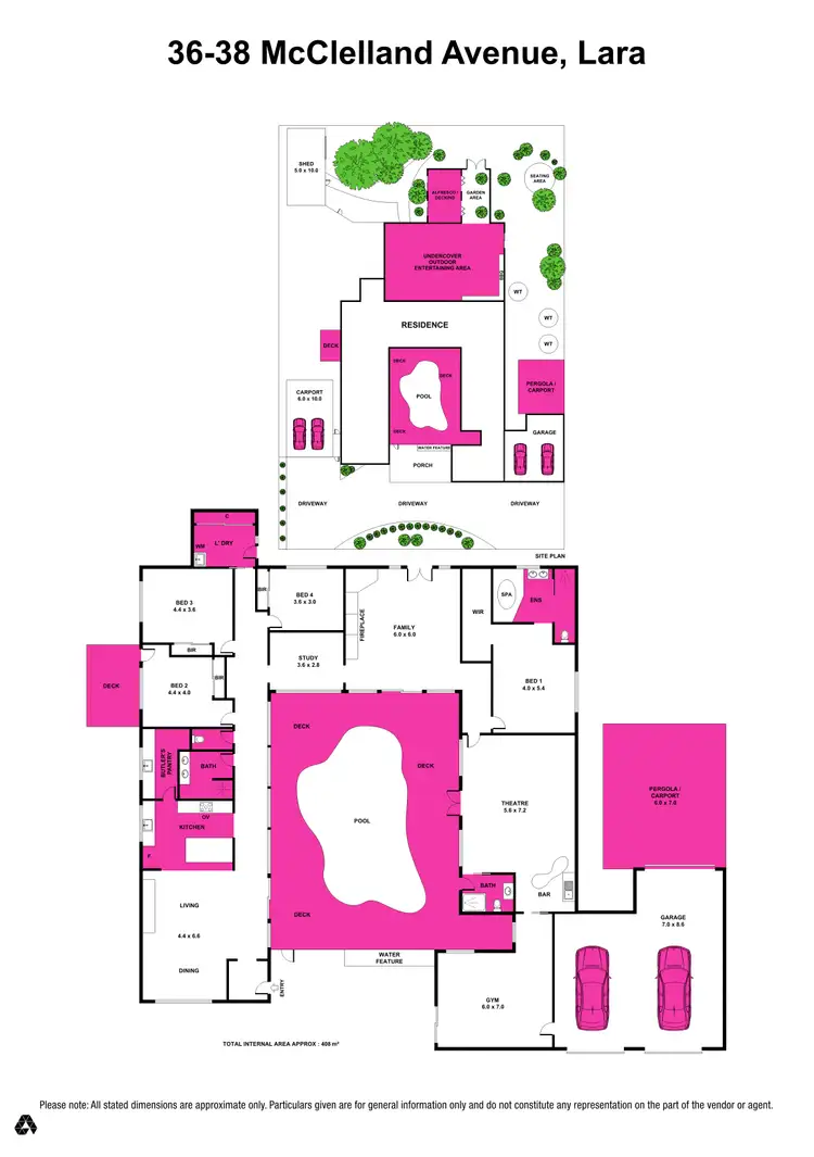 Floorplan of Homely house listing, 36-38 McClelland Avenue, Lara VIC 3212