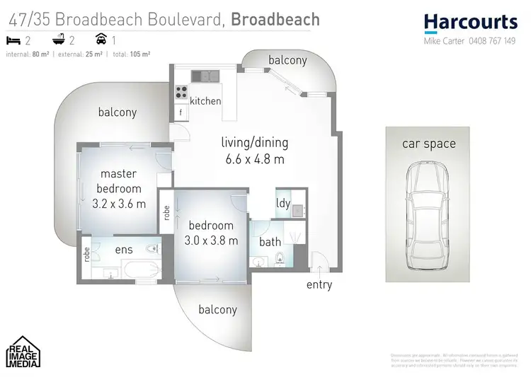 Floorplan of Homely unit listing, 47/35 Broadbeach Boulevard, Broadbeach QLD 4218
