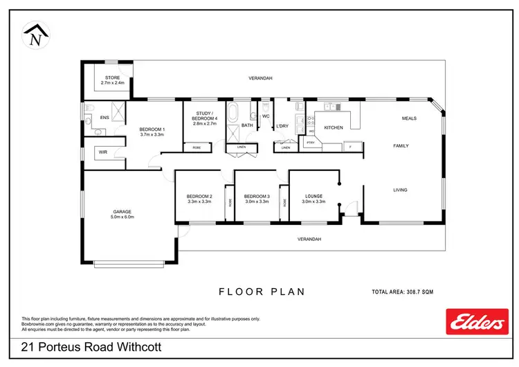 Floorplan of Homely house listing, 21 Porteus Road, Withcott QLD 4352