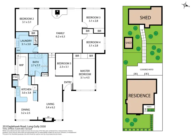 Floorplan of Homely house listing, 253 Eaglehawk Road, Long Gully VIC 3550