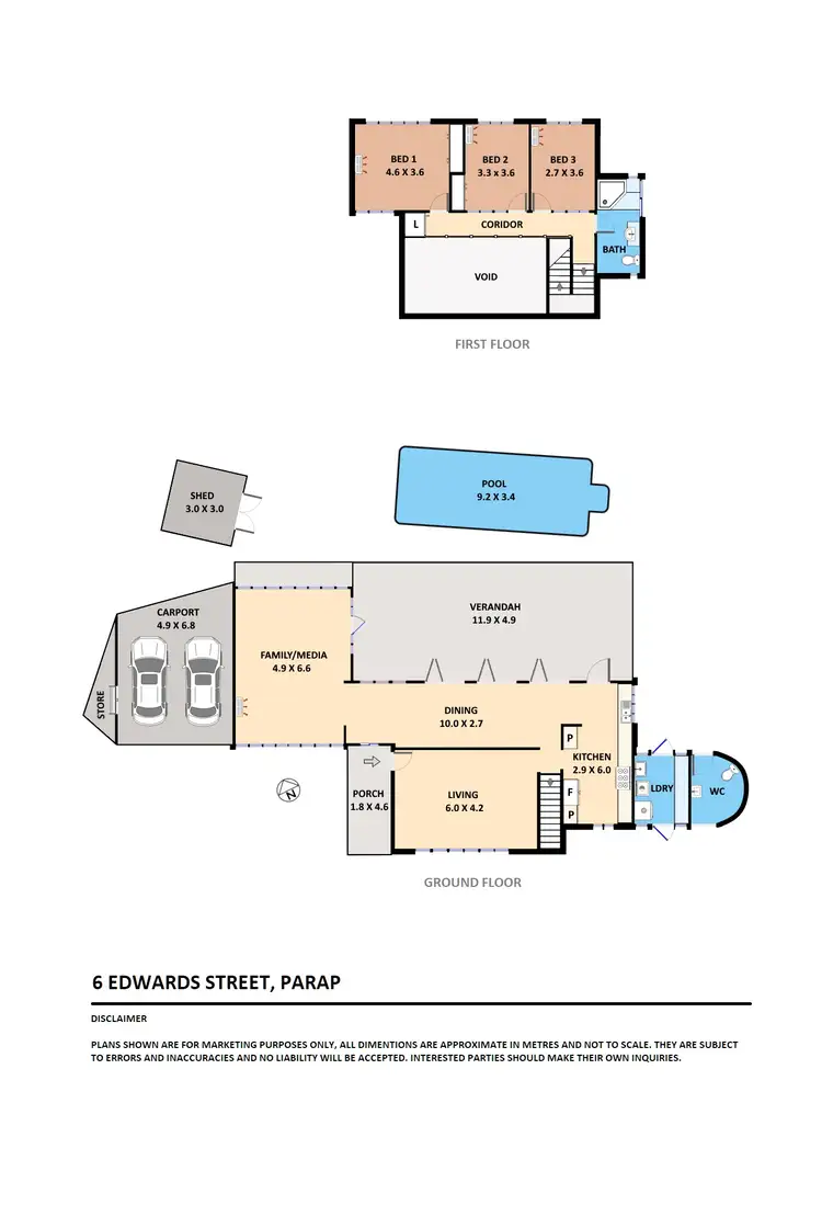 Floorplan of Homely house listing, 6 Edwards Street, Parap NT 820