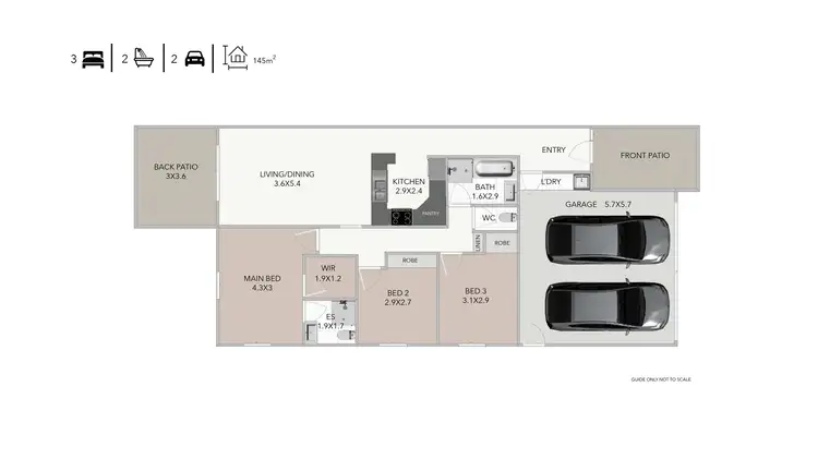 Floorplan of Homely unit listing, 1/20 Tunstall Place, Brassall QLD 4305
