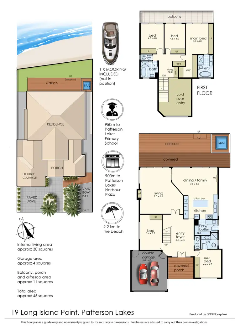 Floorplan of Homely house listing, 19 Long Island Point, Patterson Lakes VIC 3197