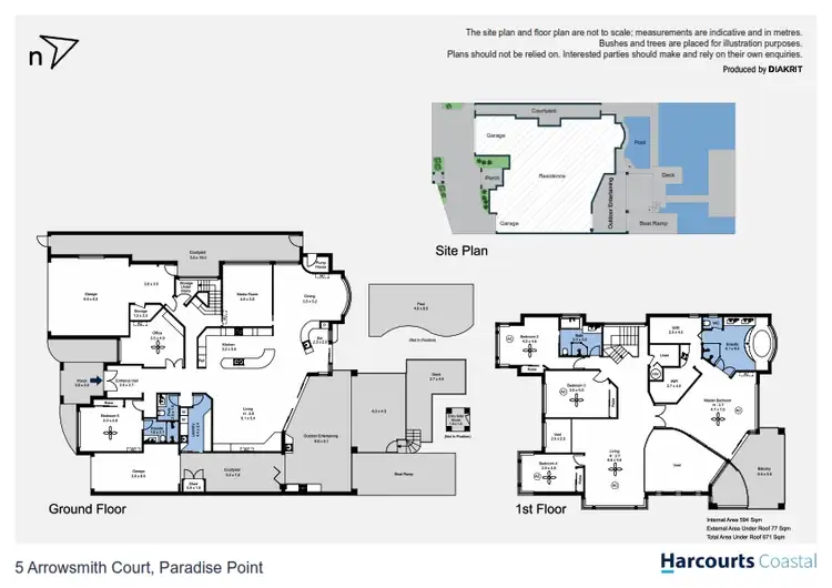 Floorplan of Homely house listing, 5 Arrowsmith Court, Paradise Point QLD 4216
