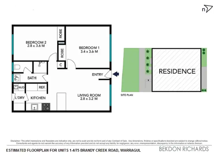 Floorplan of Homely block of units listing, 75 Brandy Creek Road, Warragul VIC 3820