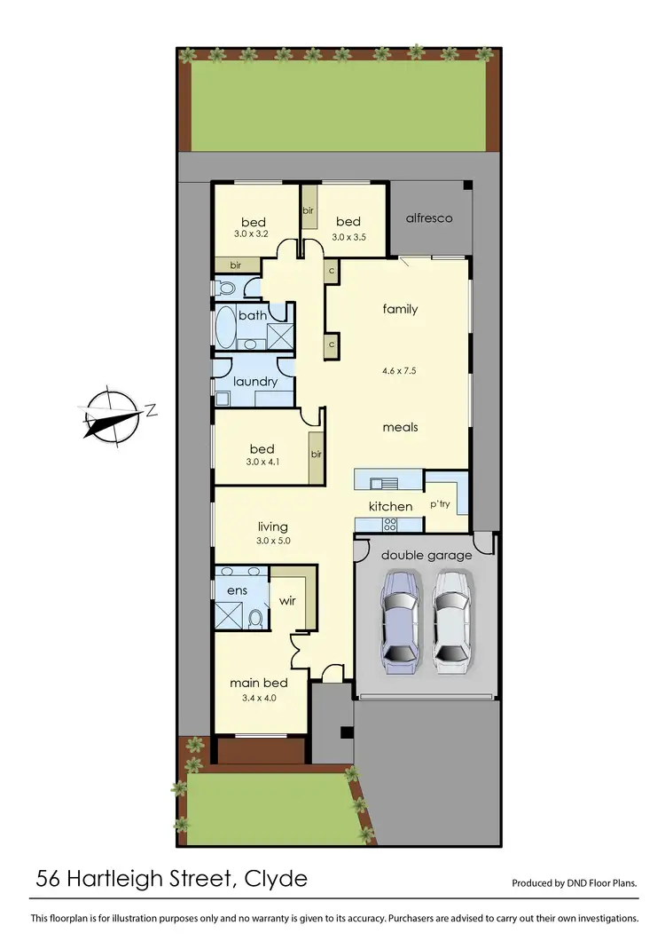 Floorplan of Homely house listing, 56 Hartleigh Street, Clyde VIC 3978