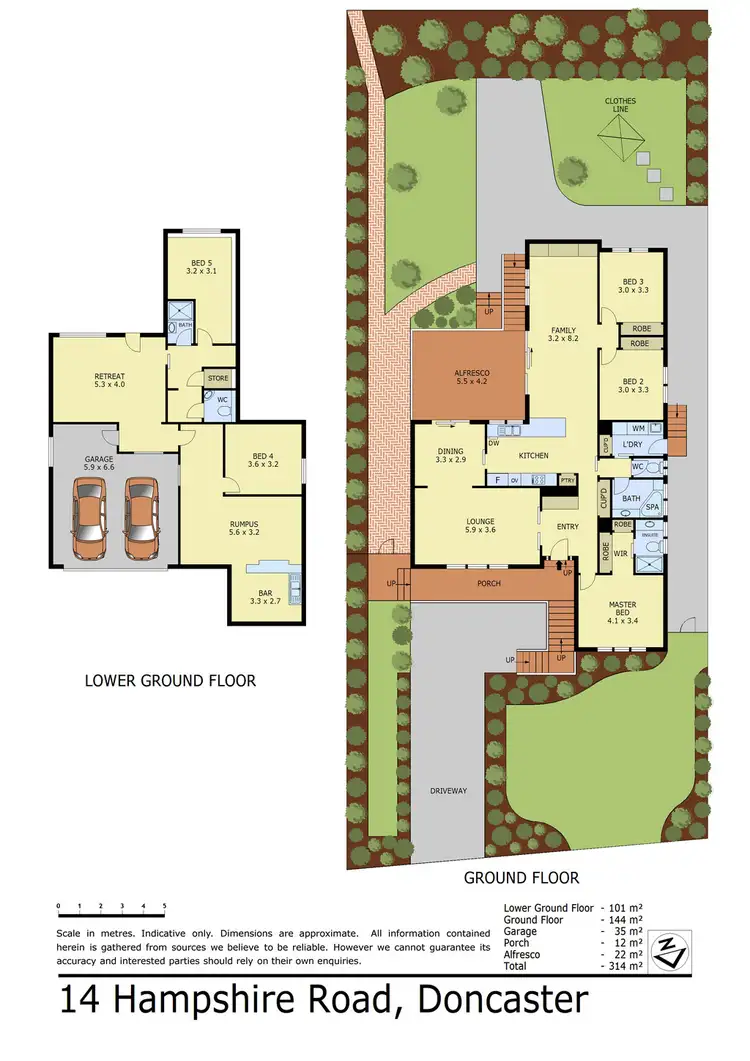 Floorplan of Homely house listing, 14 Hampshire Road, Doncaster VIC 3108
