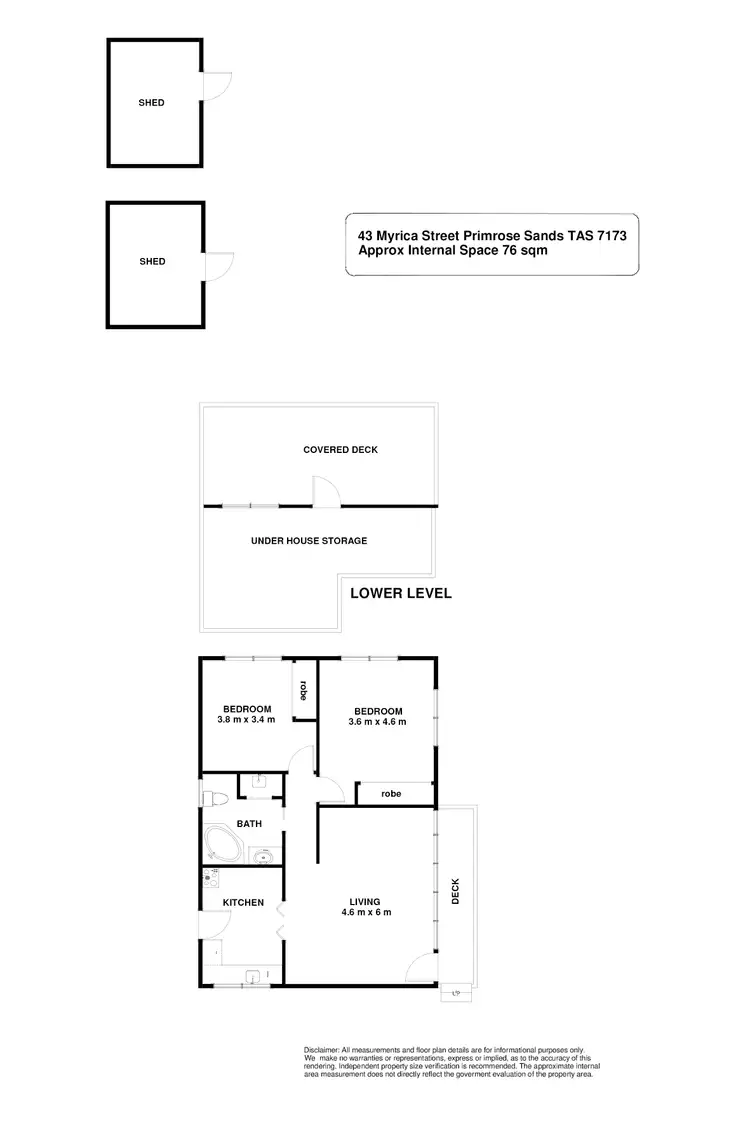 Floorplan of Homely house listing, 43 Myrica Street, Primrose Sands TAS 7173