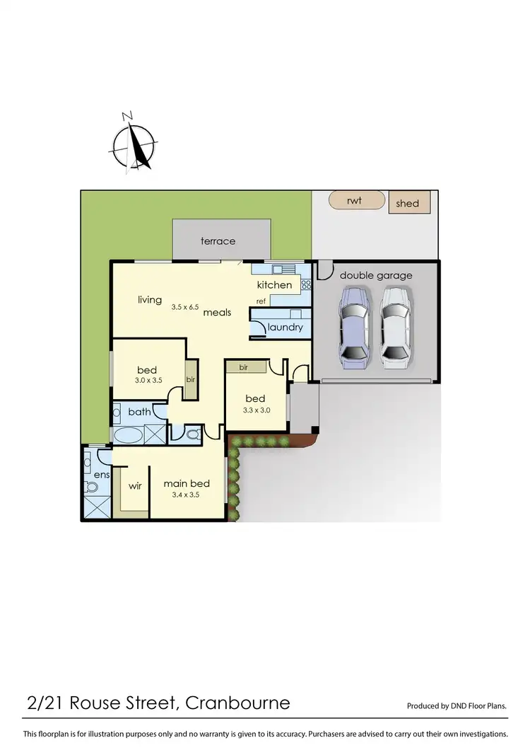 Floorplan of Homely unit listing, 2/21 Rouse Street, Cranbourne VIC 3977