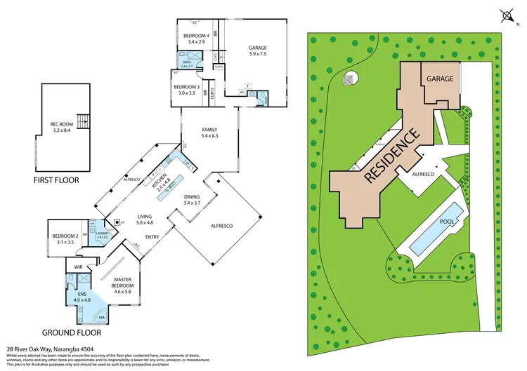 Floorplan of Homely house listing, 28 River Oak Way, Narangba QLD 4504