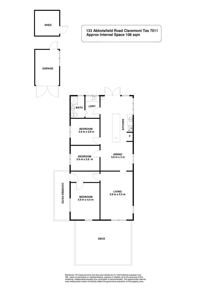 Floorplan of Homely house listing, 133 Abbotsfield Road, Claremont TAS 7011