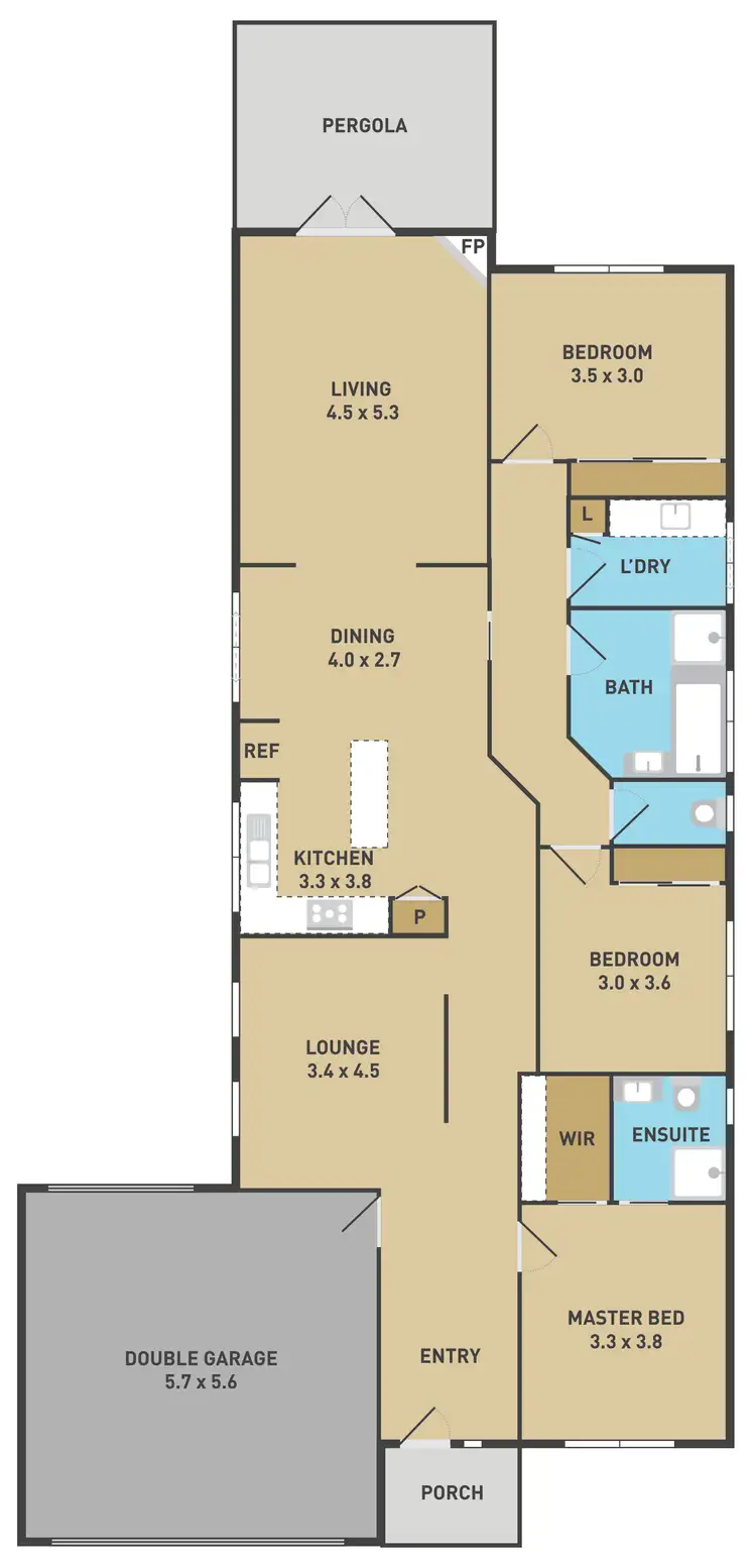 Floorplan of Homely house listing, 8 Abbington Crescent, Caroline Springs VIC 3023