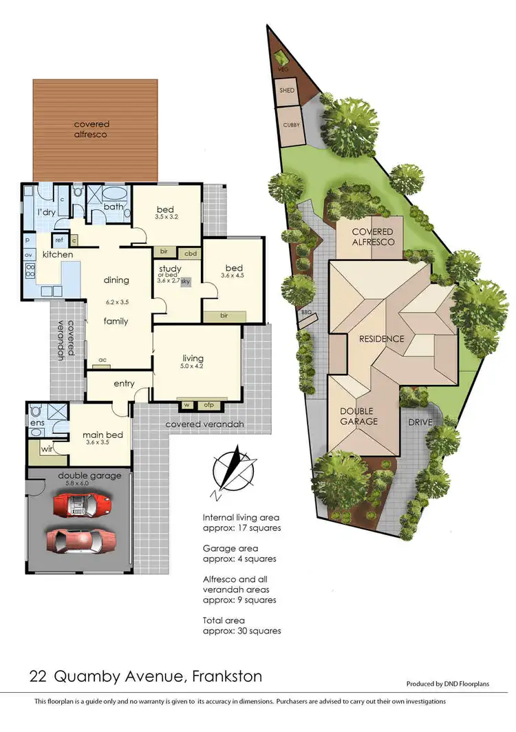 Floorplan of Homely house listing, 22 Quamby Avenue, Frankston VIC 3199