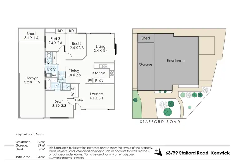 Floorplan of Homely house listing, 63/99 Stafford Road, Kenwick WA 6107