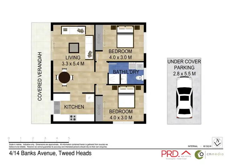 Floorplan of Homely unit listing, 4/14 Banks Avenue, Tweed Heads NSW 2485
