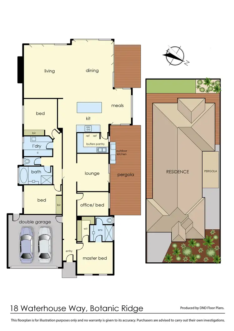 Floorplan of Homely house listing, 18 Waterhouse Way, Botanic Ridge VIC 3977