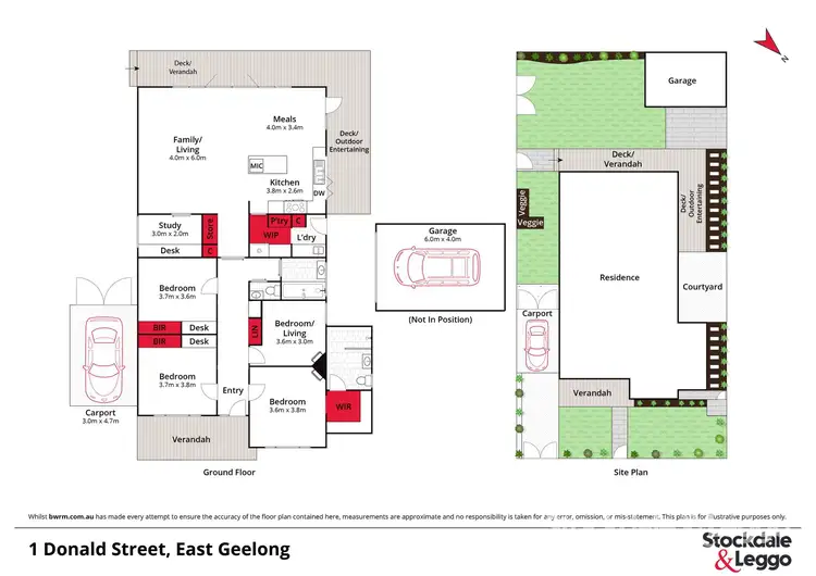 Floorplan of Homely house listing, 1 Donald Street, East Geelong VIC 3219