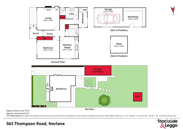 Floorplan of Homely house listing, 563 Thompson Road, Norlane VIC 3214
