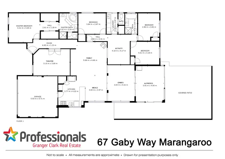 Floorplan of Homely house listing, 67 Gaby Way, Marangaroo WA 6064