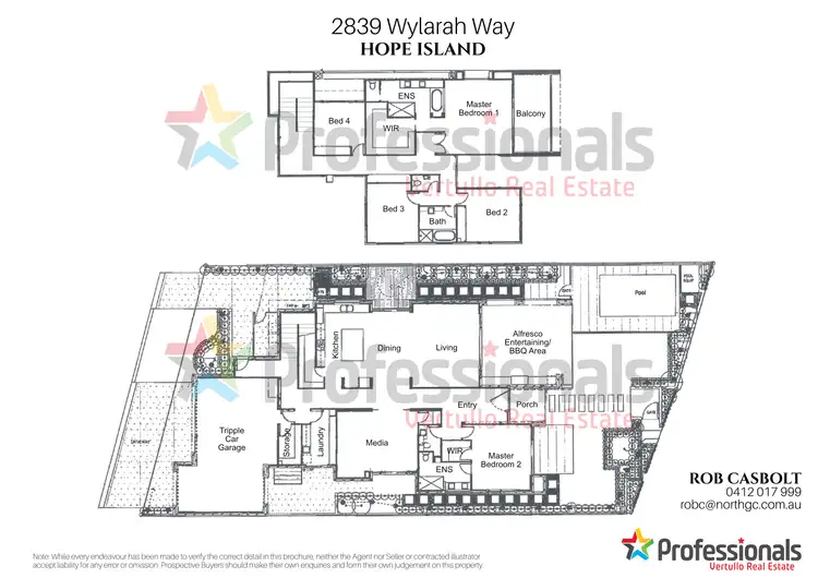 Floorplan of Homely house listing, 2839 Wylarah Way, Hope Island QLD 4212