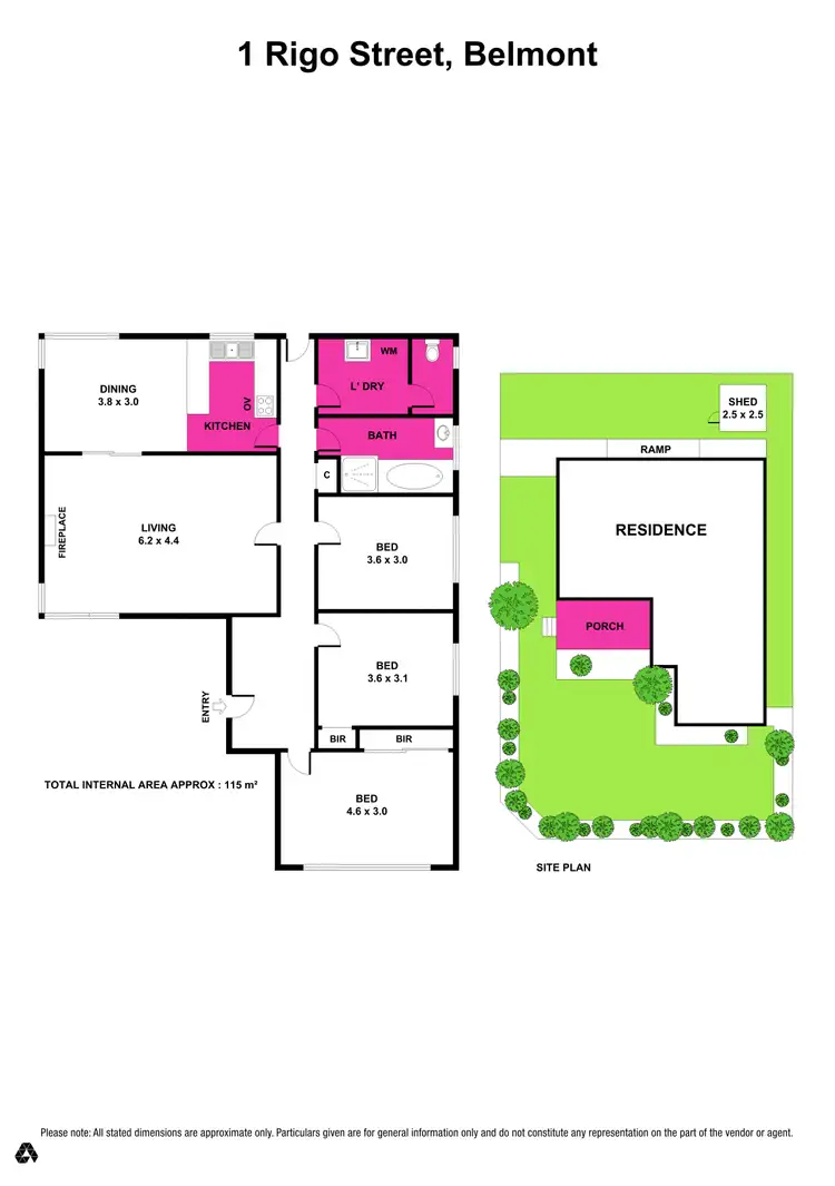 Floorplan of Homely house listing, 1 Rigo Street, Belmont VIC 3216