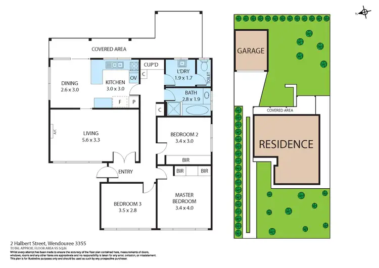 Floorplan of Homely house listing, 2 Halbert Street, Wendouree VIC 3355