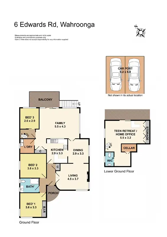 Floorplan of Homely house listing, 6 Edwards Road, Wahroonga NSW 2076