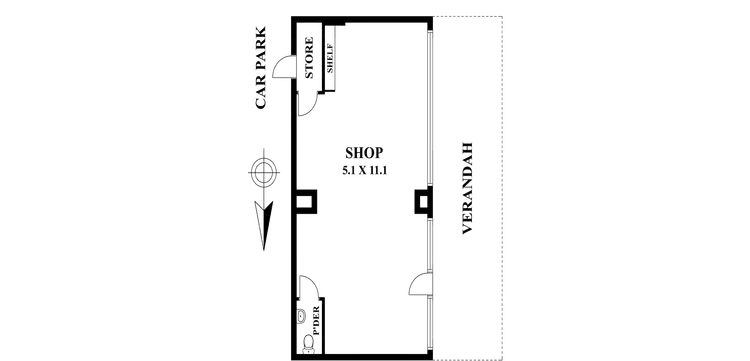 Floorplan of Homely other listing, Shop 2/100 Union Road, Ascot Vale VIC 3032