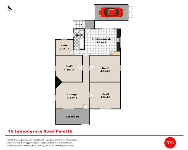 Floorplan of Homely house listing, 16 Lemongrove Road, Penrith NSW 2750