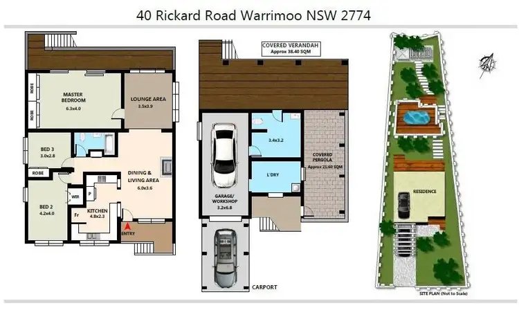Floorplan of Homely house listing, 40 Rickard Road, Warrimoo NSW 2774