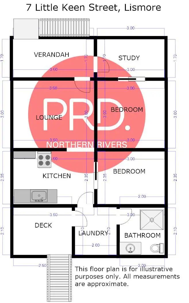 Floorplan of Homely house listing, 7 Little Keen Street, Lismore NSW 2480