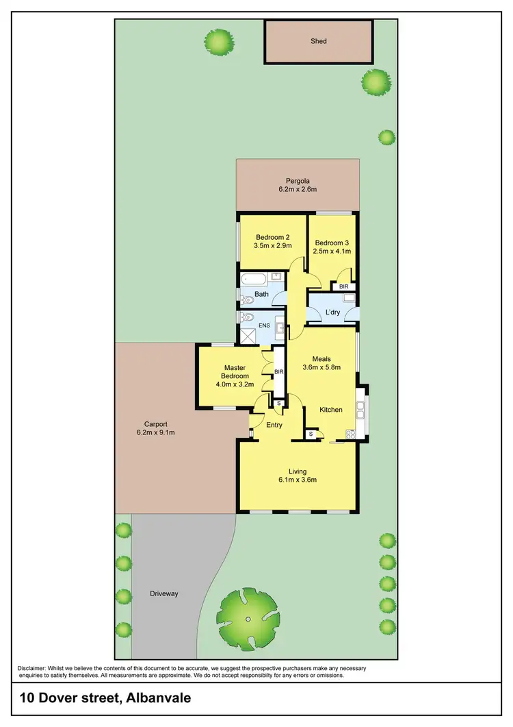 Floorplan of Homely house listing, 10 dover street, Albanvale VIC 3021
