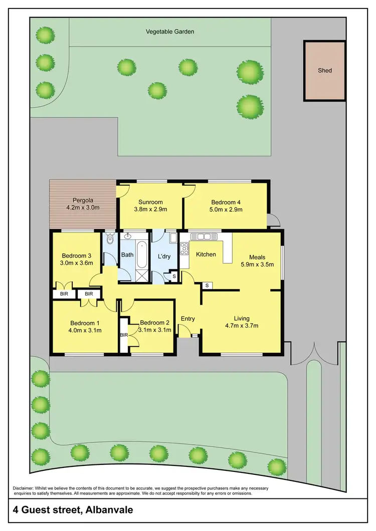 Floorplan of Homely house listing, 4 Guest Avenue, Albanvale VIC 3021