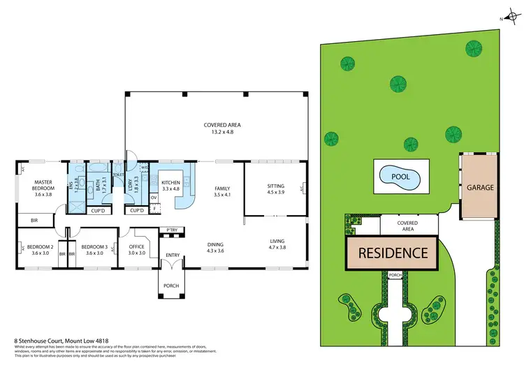 Floorplan of Homely house listing, 8 Stenhouse Court, Mount Low QLD 4818