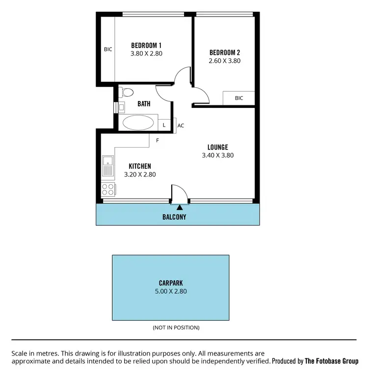 Floorplan of Homely unit listing, 10/2 Crosby Street, South Brighton SA 5048