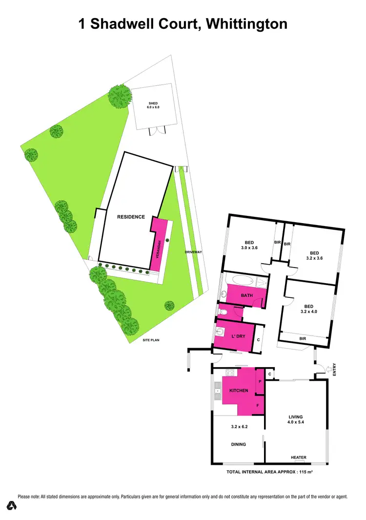 Floorplan of Homely house listing, 1 Shadwell Court, Whittington VIC 3219