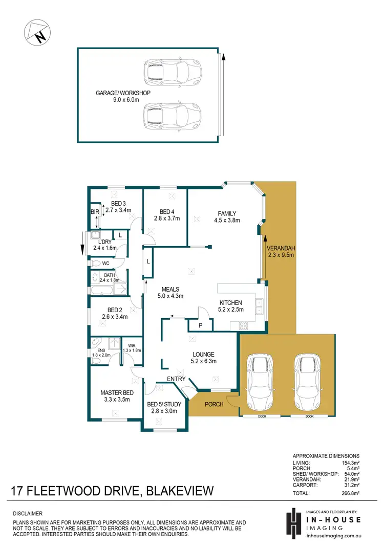 Floorplan of Homely house listing, 17 Fleetwood Drive, Blakeview SA 5114